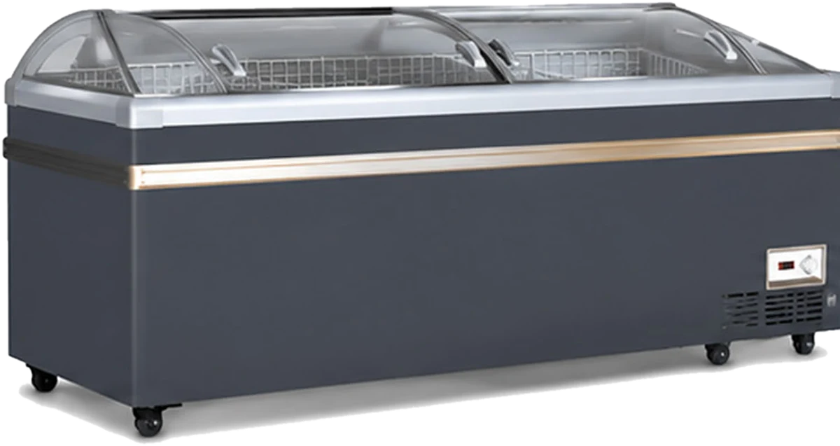 Hardline DIS-CB-600 Glass top chest freezer