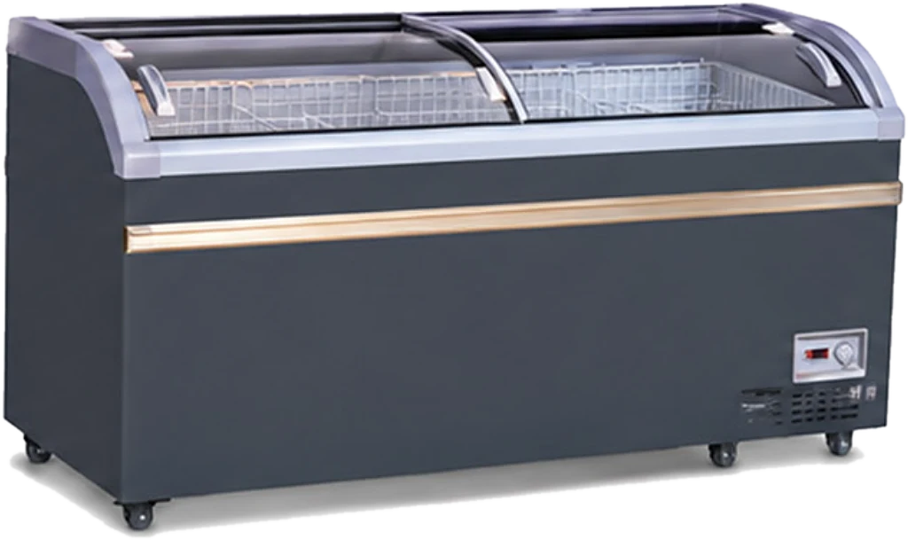 Hardline DIS-CB-500 Glass top chest freezer