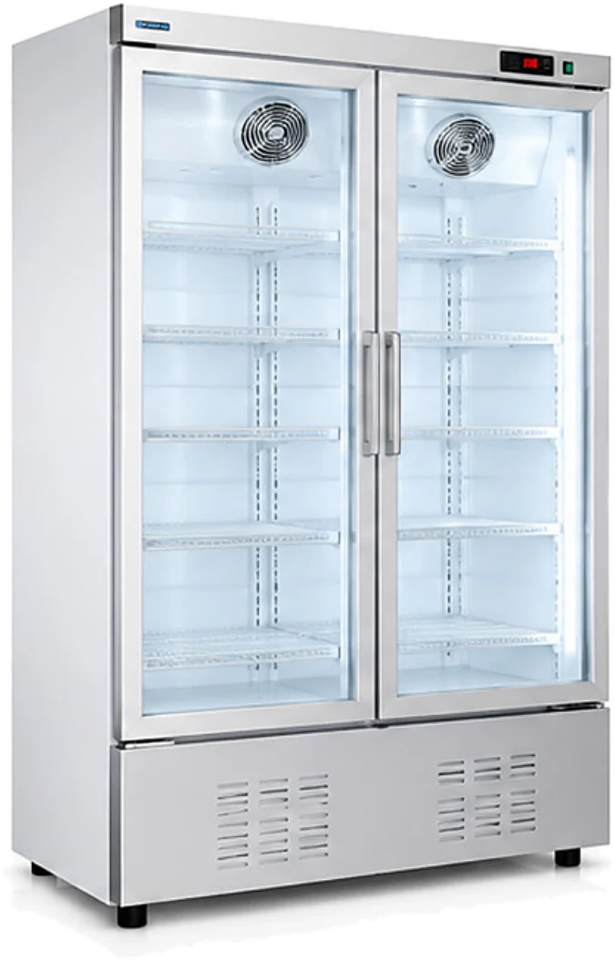 Hardline DIS-CAB-2D Glass door merchandiser, 2 doors